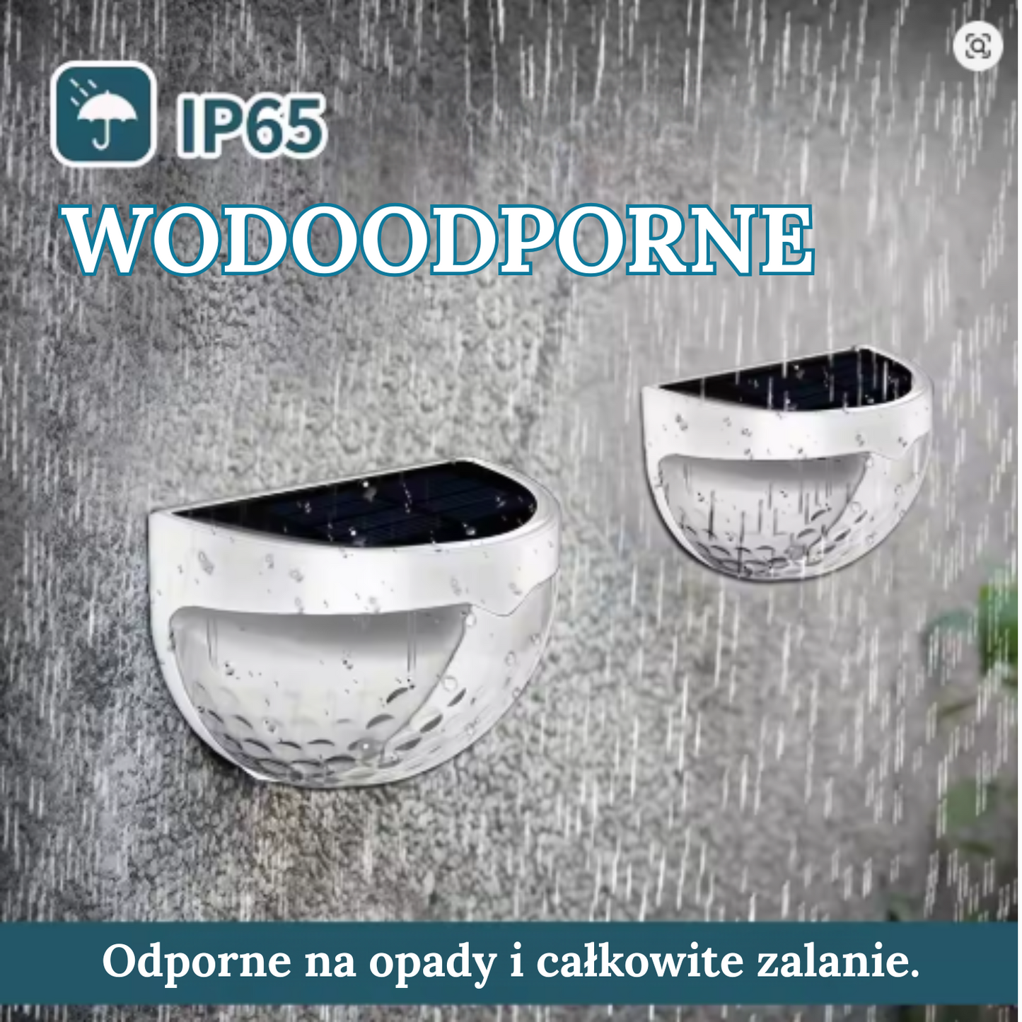 Lampki solarne schodowe OGRODOWE LED – stylowe oświetlenie 1szt