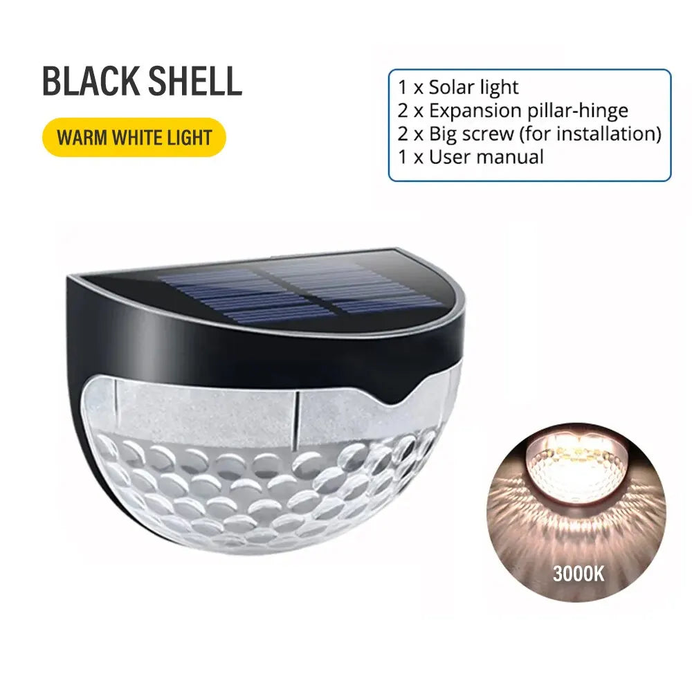 Lampki solarne schodowe OGRODOWE LED – stylowe oświetlenie 1szt