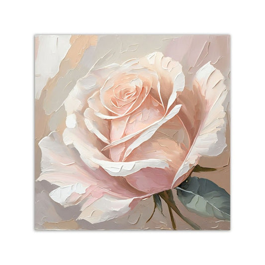 Obraz na płótnie CANVAS Obraz Róża malowana 60x60 cm wysoka jakość