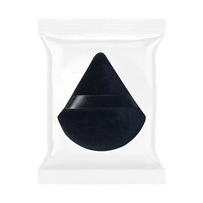 PUSZEK DO PUDRU TRÓJKĄTNY CZARNY GĄBKA DO MAKIJAŻU POWDER PUFF 1 SZT