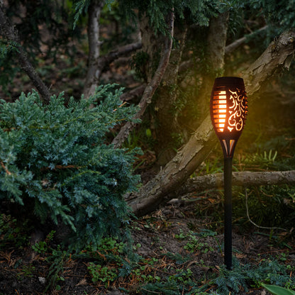 ZESTAW Lampy solarne wbijane ogrodowe pochodnie SOLAR LED 8szt.