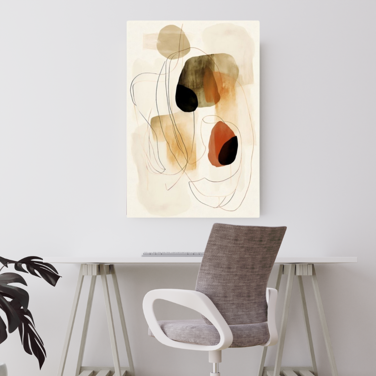 Obraz na płótnie CANVAS Abstrakcja boho 70x100 cm wysoka jakość