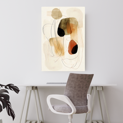 Obraz na płótnie CANVAS Abstrakcja boho 70x100 cm wysoka jakość