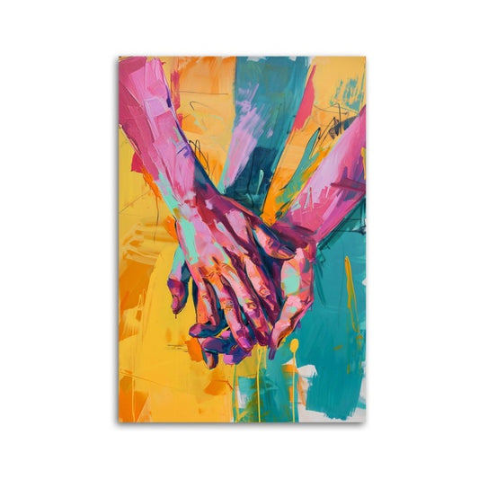 Obraz na płótnie CANVAS Dotyk Miłość Romantyczny 70x100 cm wysoka jakość